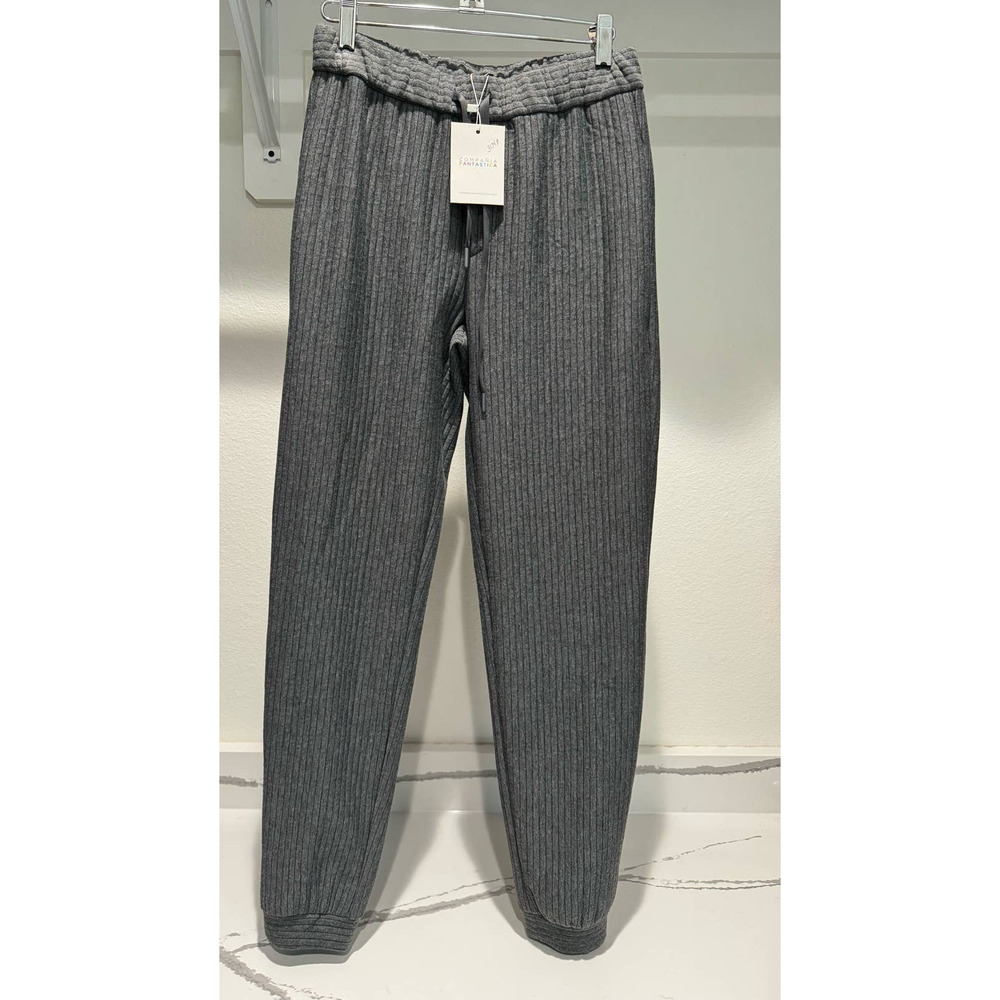 Compañía Fantástica Grey Ribbed Joggers SIze Small